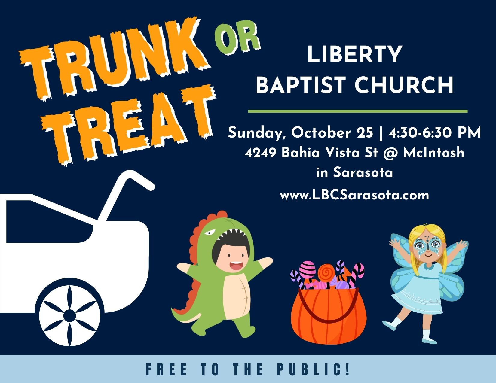 Trunk or Treat at Liberty Baptist Church — Sunday, October 25, 4:30–6:30 PM